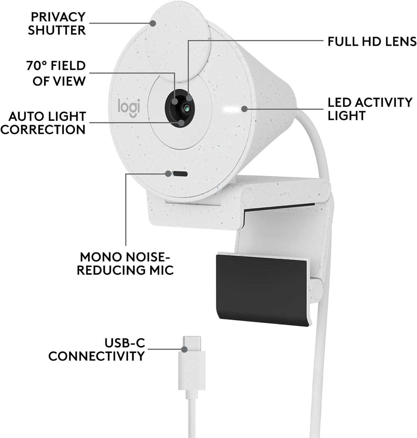 LOGITECH BRIO 300 HD WEBCAM techjunctionstore 99