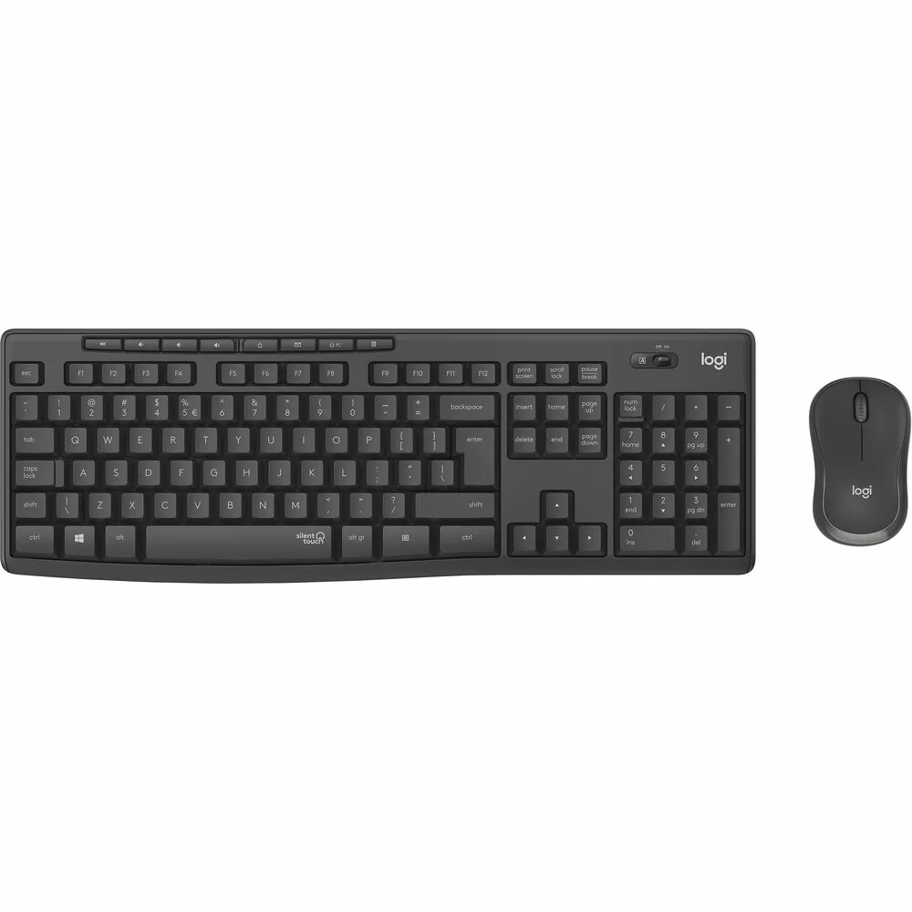 Logitech Silent Wireless Keyboard & Mouse Combo MK295